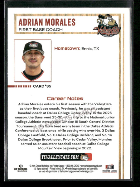 2026 Tri City Valleycats Adrian Morales