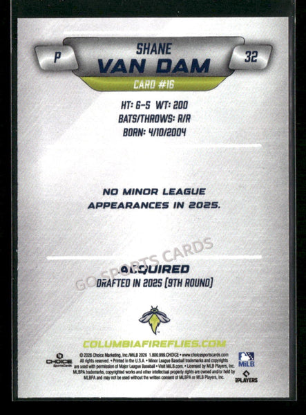 2026 Columbia Fireflies Shane Van Dam