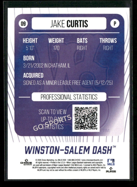 2026 Winston Salem Dash Jake Curtis