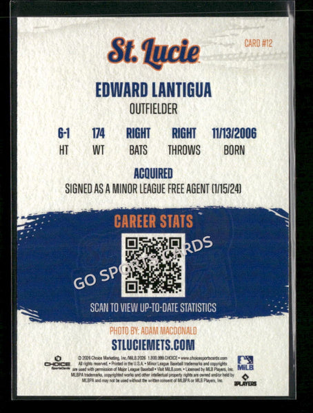 2026 St Lucie Mets Edward Lantigua