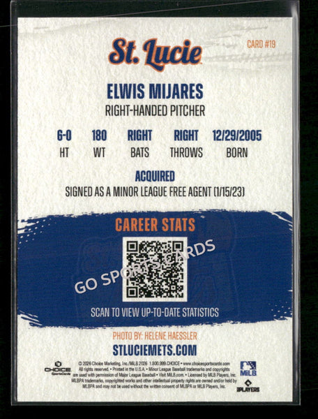 2026 St Lucie Mets Elwis Mijares