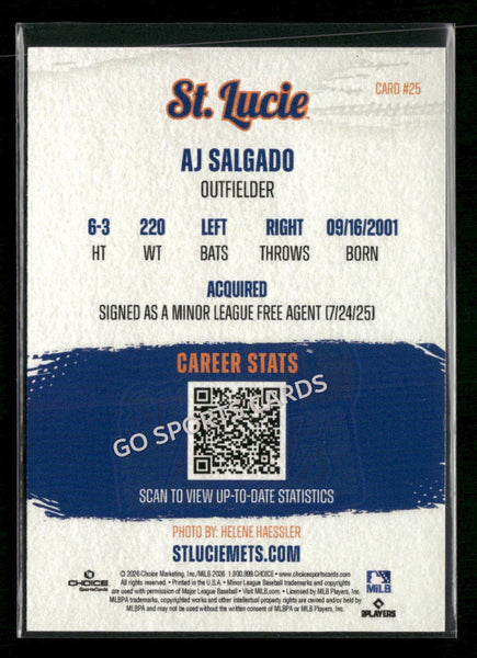 2026 St Lucie Mets AJ Salgado