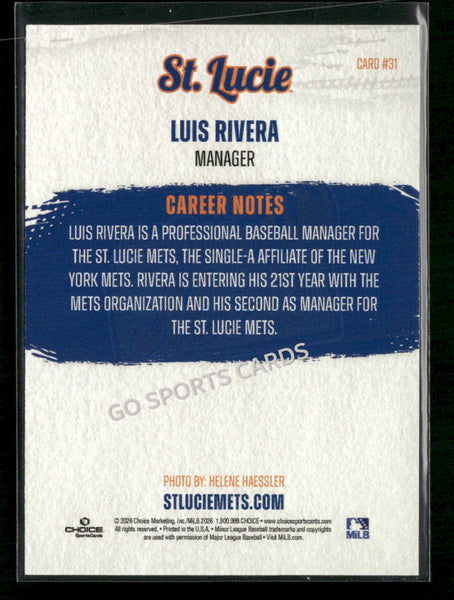 2026 St Lucie Mets Luis Rivera