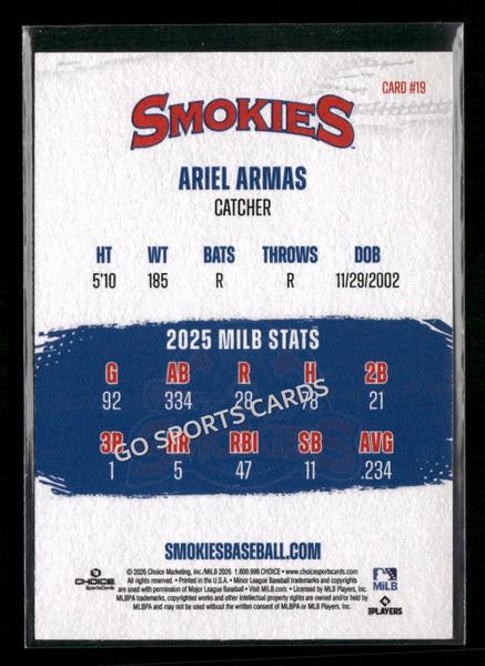 2026 Knoxville Smokies Ariel Armas