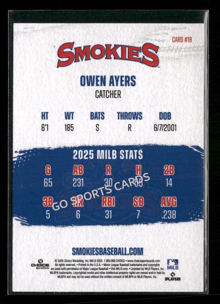 2026 Knoxville Smokies Owen Ayers
