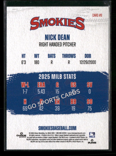 2026 Knoxville Smokies Nick Dean