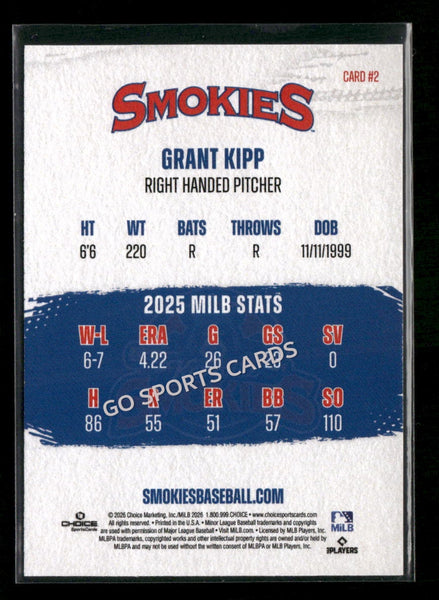2026 Knoxville Smokies Grant Kipp