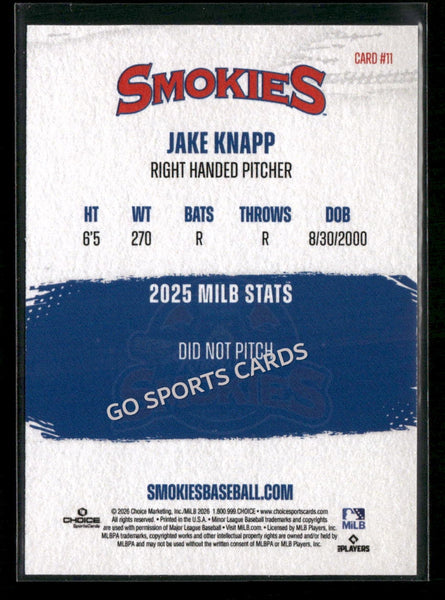 2026 Knoxville Smokies Jake Knapp