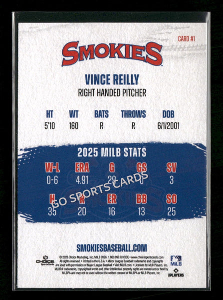 2026 Knoxville Smokies Vince Reilly