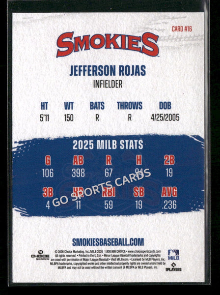 2026 Knoxville Smokies Jefferson Rojas