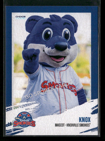 2026 Knoxville Smokies Knox Mascot
