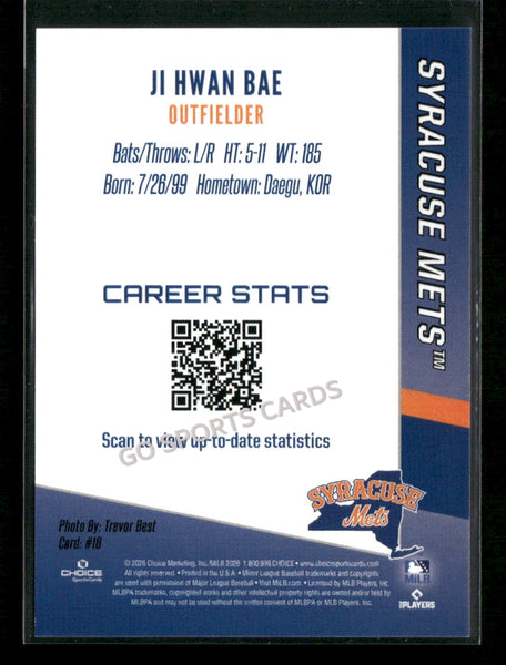2026 Syracuse Mets JI Hwan Bae