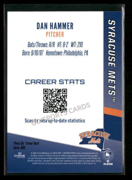 2026 Syracuse Mets Dan Hammer