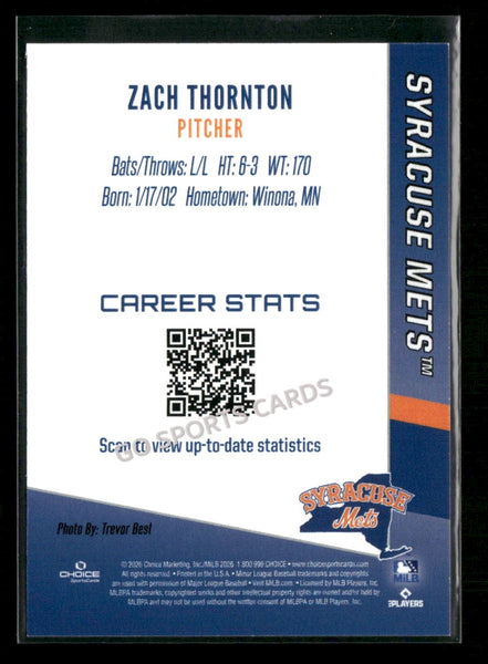2026 Syracuse Mets Zach Thornton
