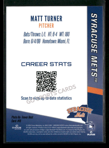 2026 Syracuse Mets Matt Turner