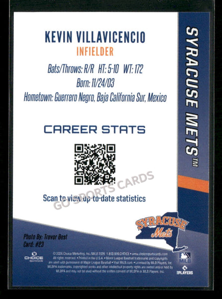 2026 Syracuse Mets Kevin Villavicencio