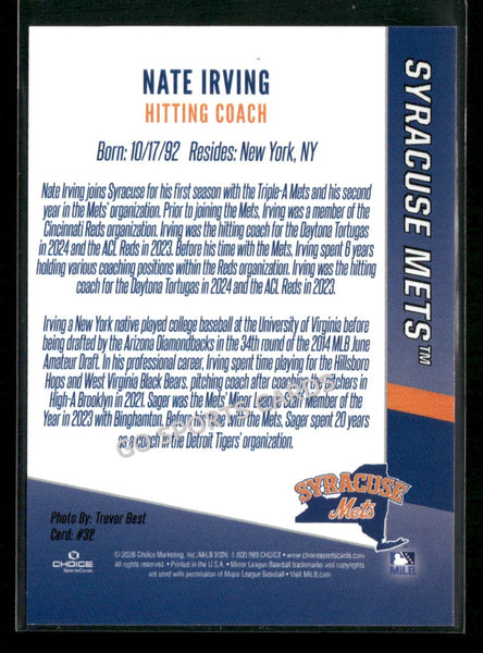 2026 Syracuse Mets Nate Irving