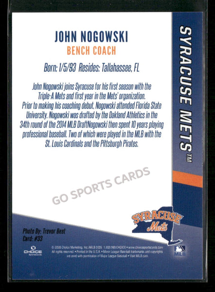 2026 Syracuse Mets John Nogowski