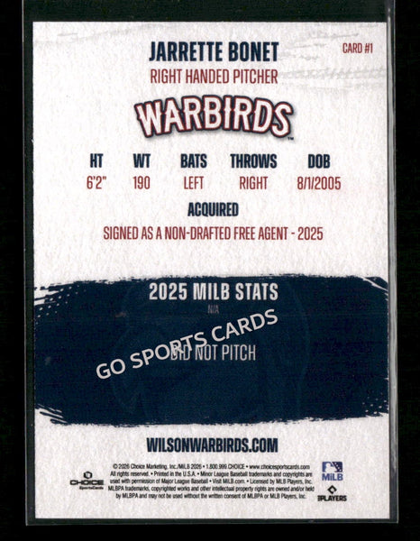 2026 Wilson Warbirds Jarrette Bonet
