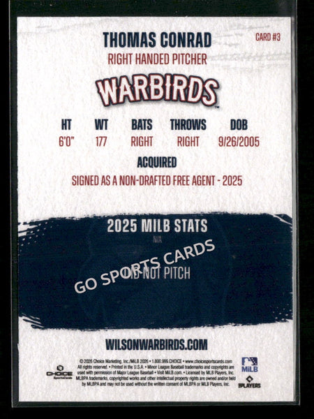 2026 Wilson Warbirds Thomas Conrad