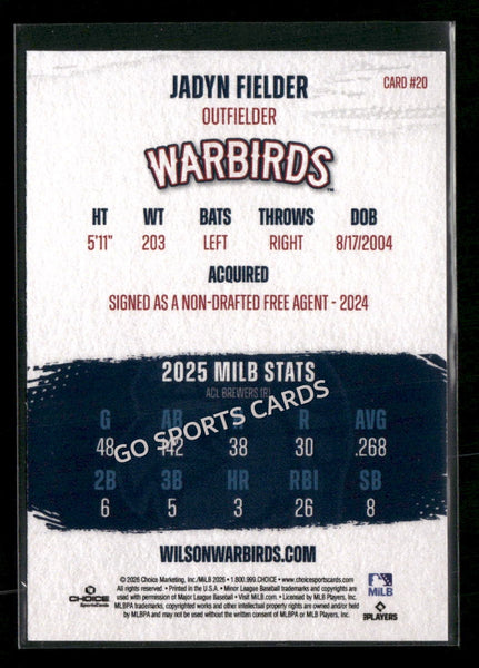 2026 Wilson Warbirds Jadyn Fielder