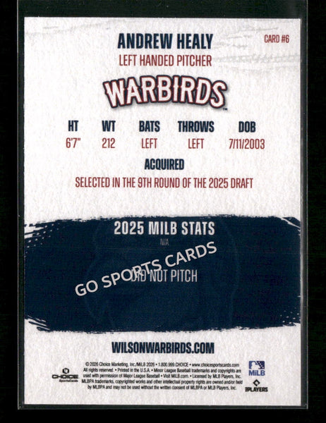 2026 Wilson Warbirds Andrew Healy