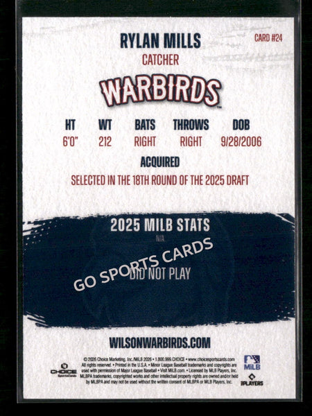 2026 Wilson Warbirds Rylan Mills