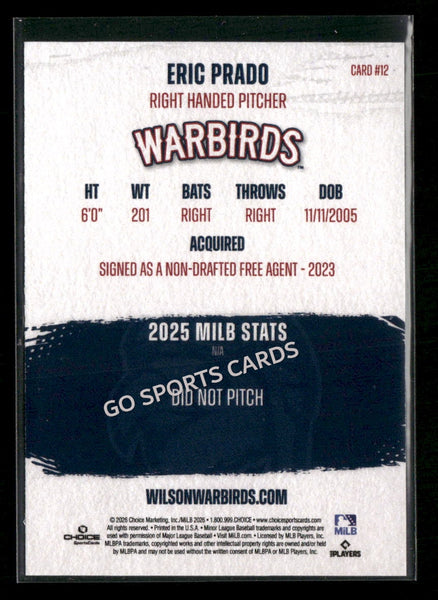 2026 Wilson Warbirds Eric Prado