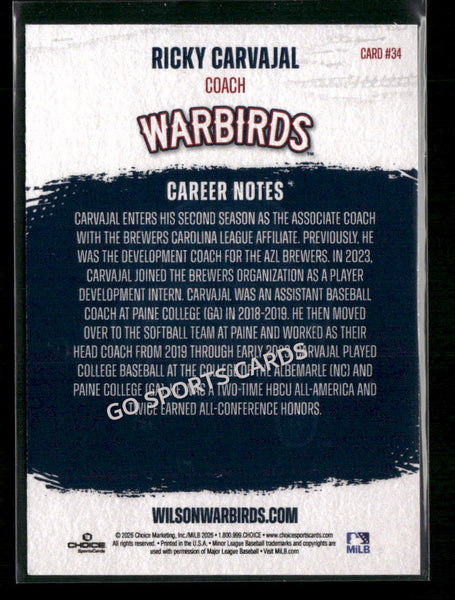 2026 Wilson Warbirds Ricky Carvajal