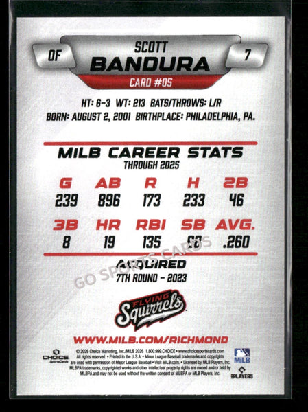 2026 Richmond Flying Squirrels Scott Bandura