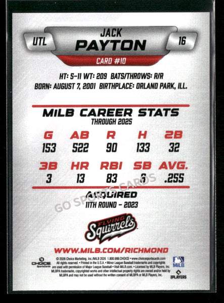 2026 Richmond Flying Squirrels Jack Payton