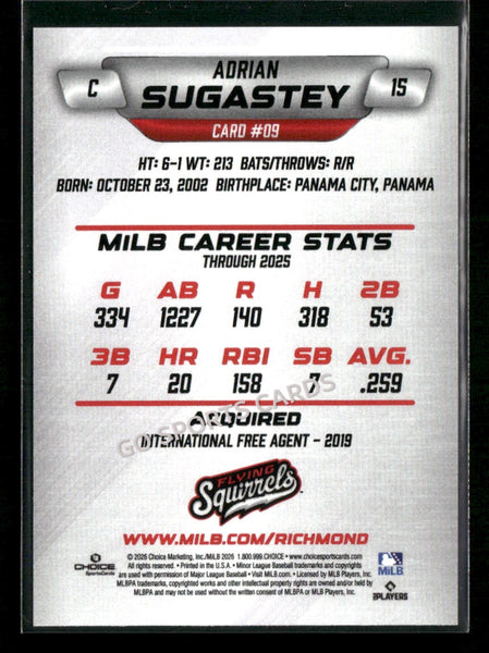 2026 Richmond Flying Squirrels Adrian Sugastey
