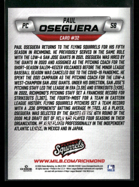 2026 Richmond Flying Squirrels Paul Oseguera