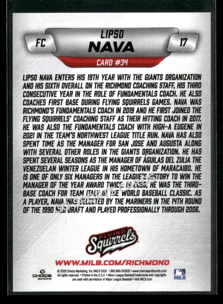 2026 Richmond Flying Squirrels Lipso Nava