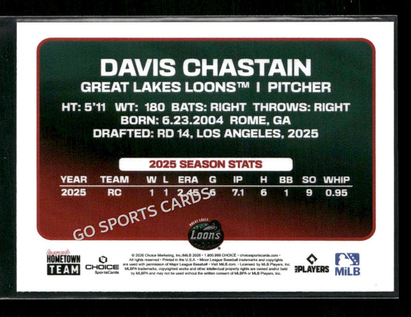 2026 Great Lakes Loons Davis Chastain