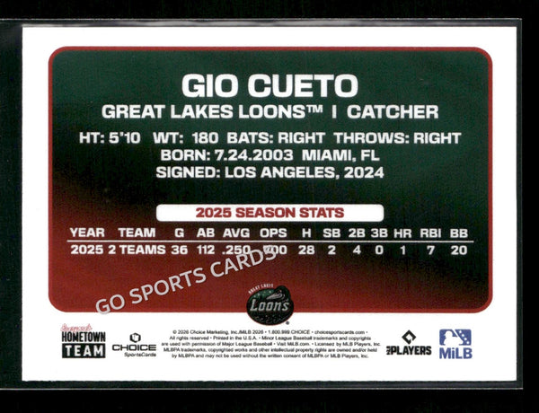2026 Great Lakes Loons Gio Cueto