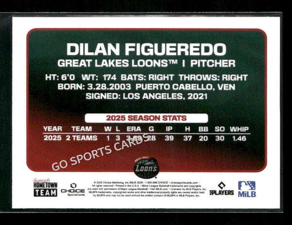 2026 Great Lakes Loons Dilan Figueredo