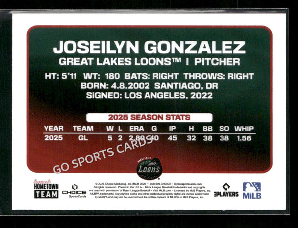 2026 Great Lakes Loons Joseilyn Gonzalez