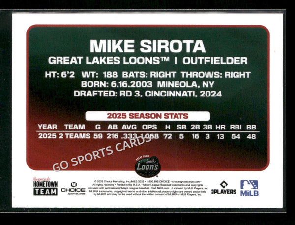 2026 Great Lakes Loons Mike Sirota