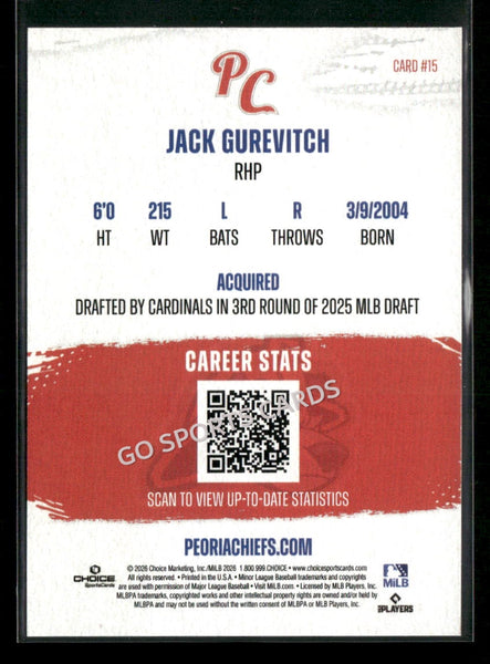 2026 Peoria Chiefs Jack Gurevitch