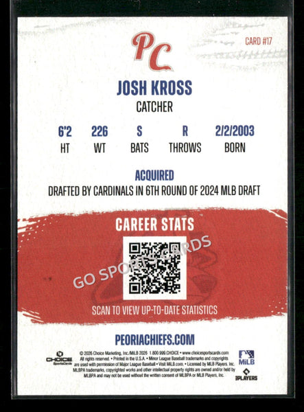 2026 Peoria Chiefs Josh Kross