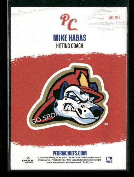 2026 Peoria Chiefs Mike Habas
