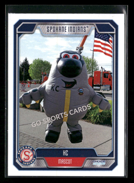 2026 Spokane Indians KC Mascot