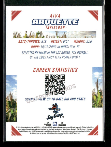 2026 Midwest League Top Prospects 2nd Aiva Arquette