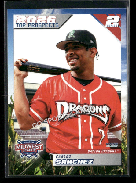 2026 Midwest League Top Prospects 2nd Carlos Sanchez