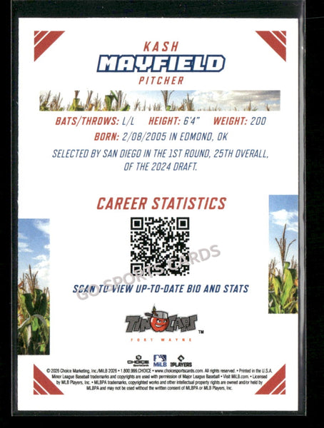 2026 Midwest League Top Prospects 2nd Kash Mayfield