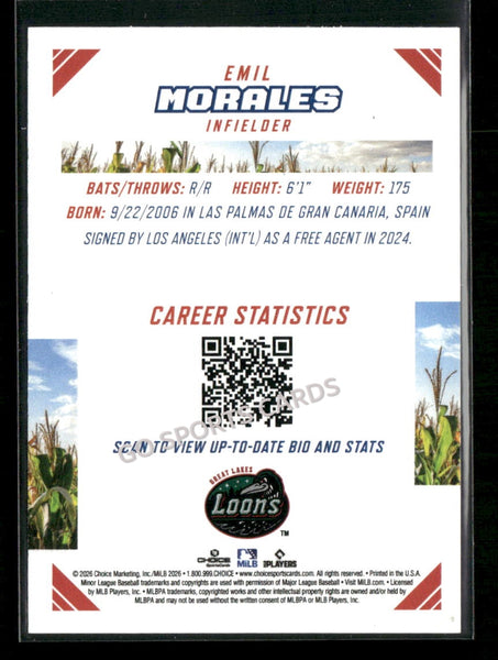 2026 Midwest League Top Prospects 2nd Emil Morales