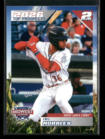 2026 Midwest League Top Prospects 2nd Emil Morales