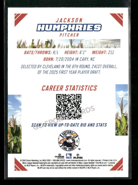 2026 Midwest League Top Prospects 2nd Jackson Humphries