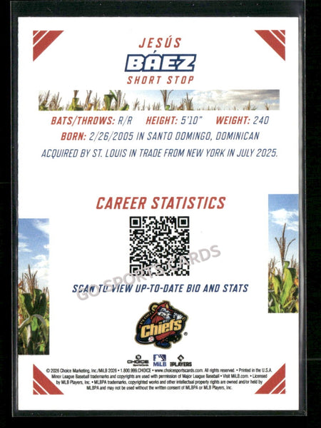 2026 Midwest League Top Prospects 2nd Jesus Baez